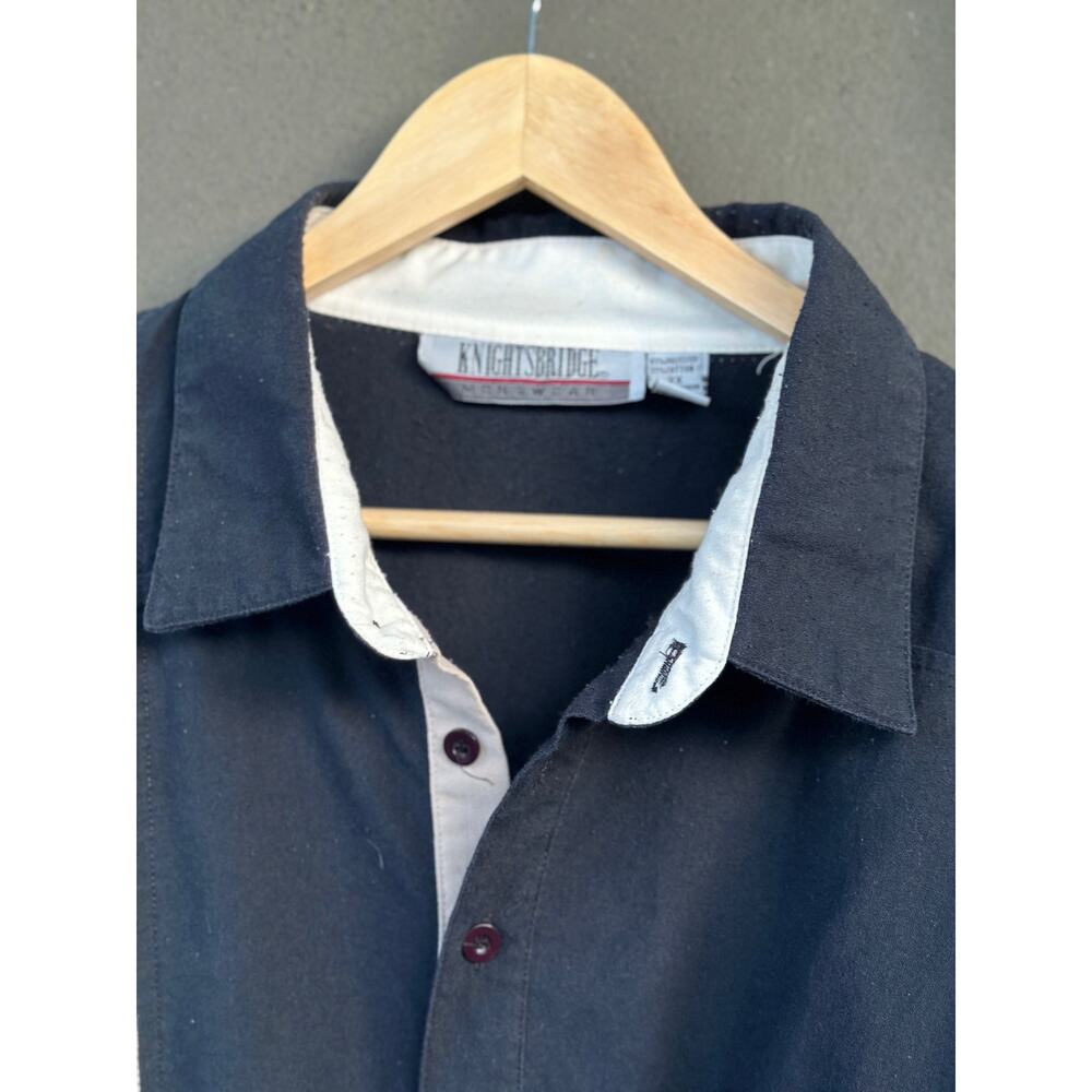 Vintage ‘90s KNIGHTSBRIDGE Men’s 2X Exclusive Polo Shirt w/ Argyle Banded Waist - Picture 2 of 8